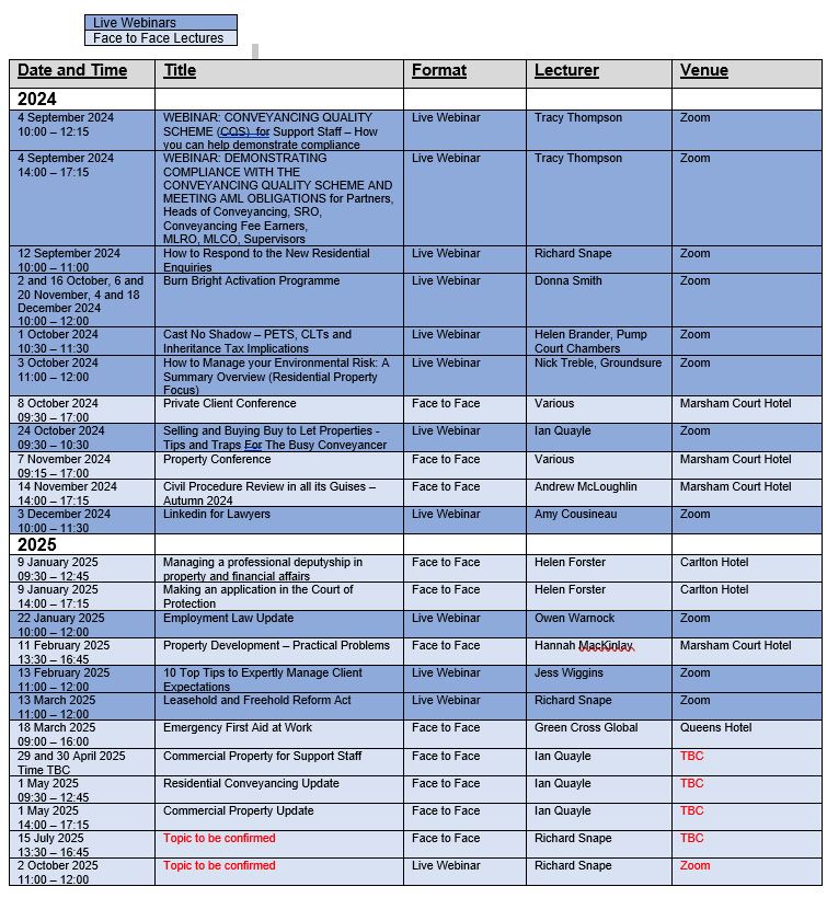 Lecture Programme 2.9.24